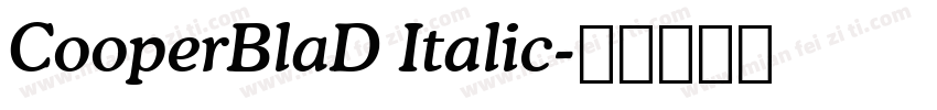 CooperBlaD Italic字体转换